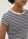 Girls&rsquo; fitted striped stretch-cotton T-shirt in multicolour_2