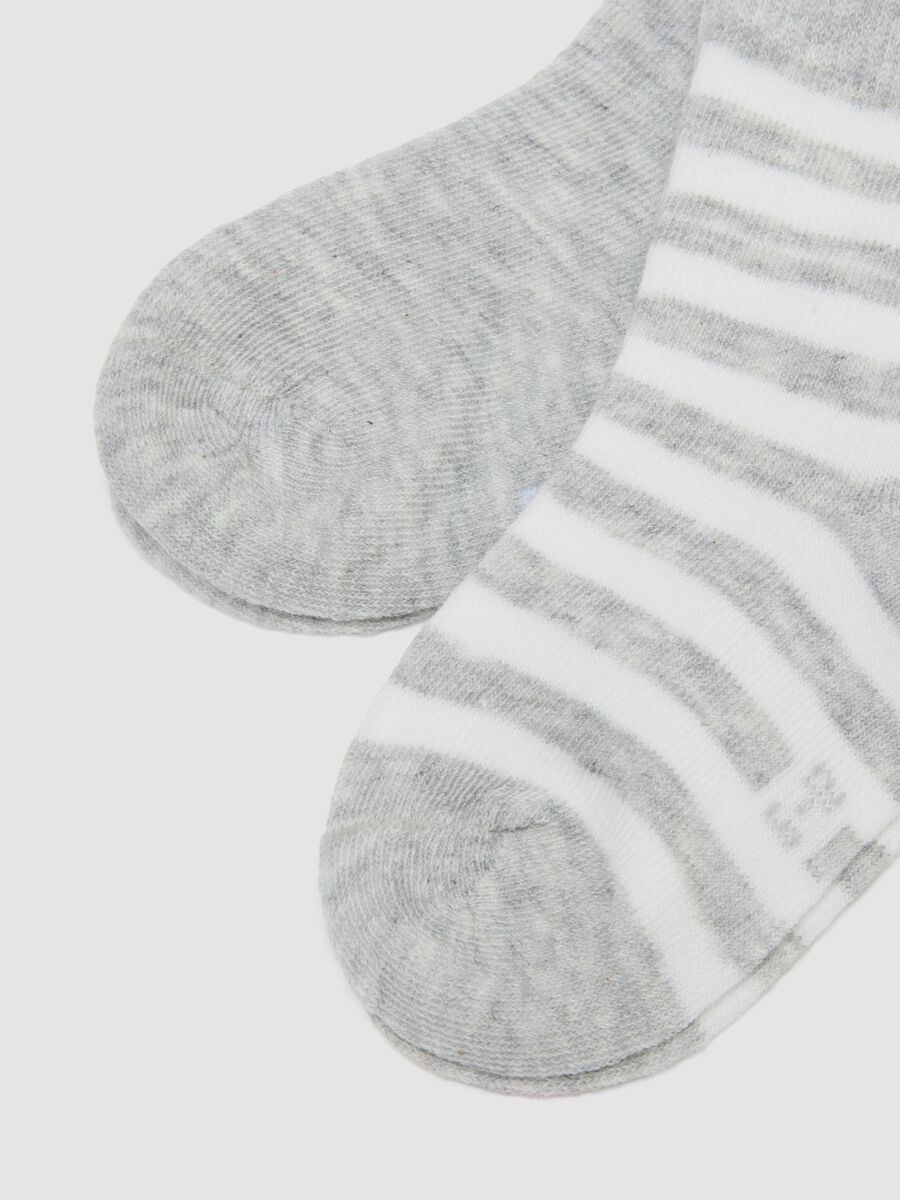 Tripack di calze grigie in cotone organico elasticizzato_1