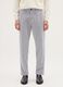 Grey cotton blend regular fit chino trousers_1