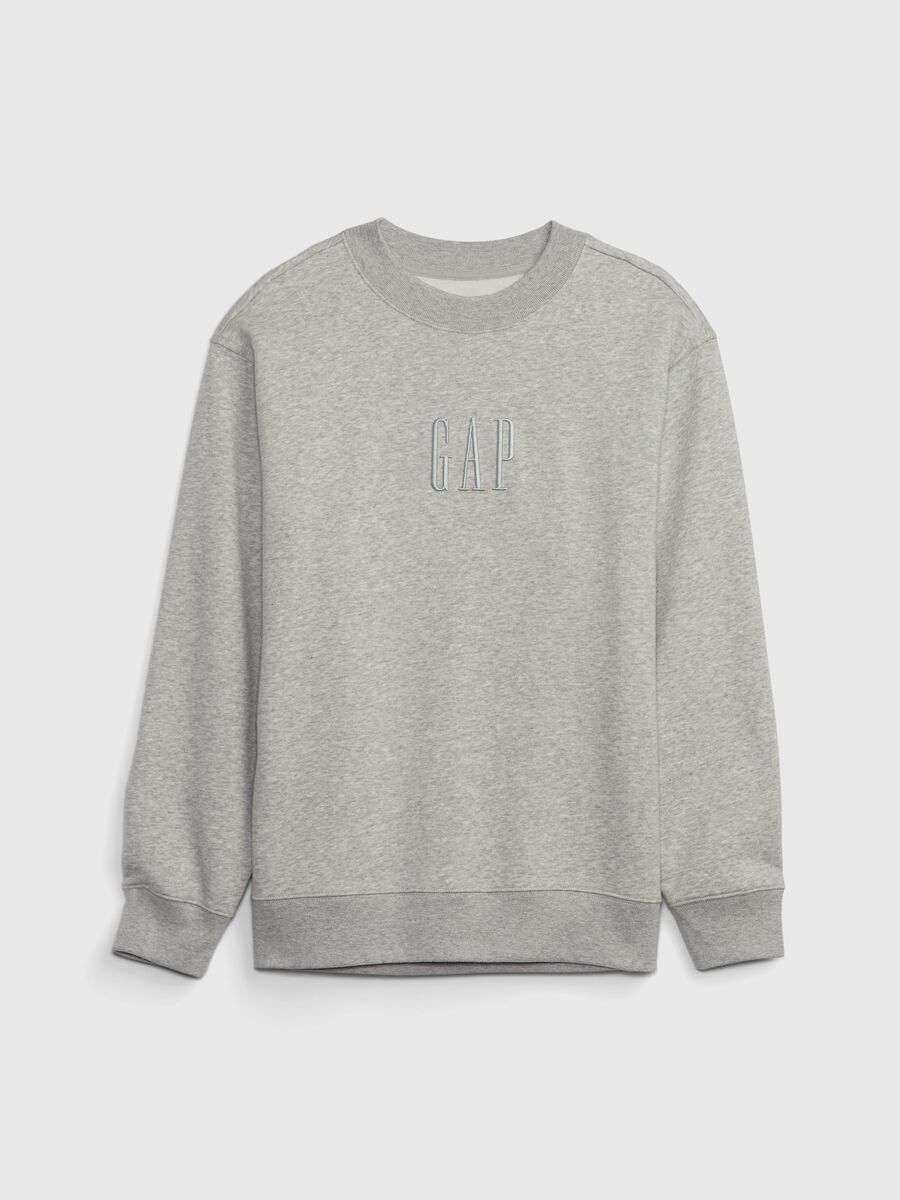 Boyfriend-fit sweatshirt with logo embroidery_5