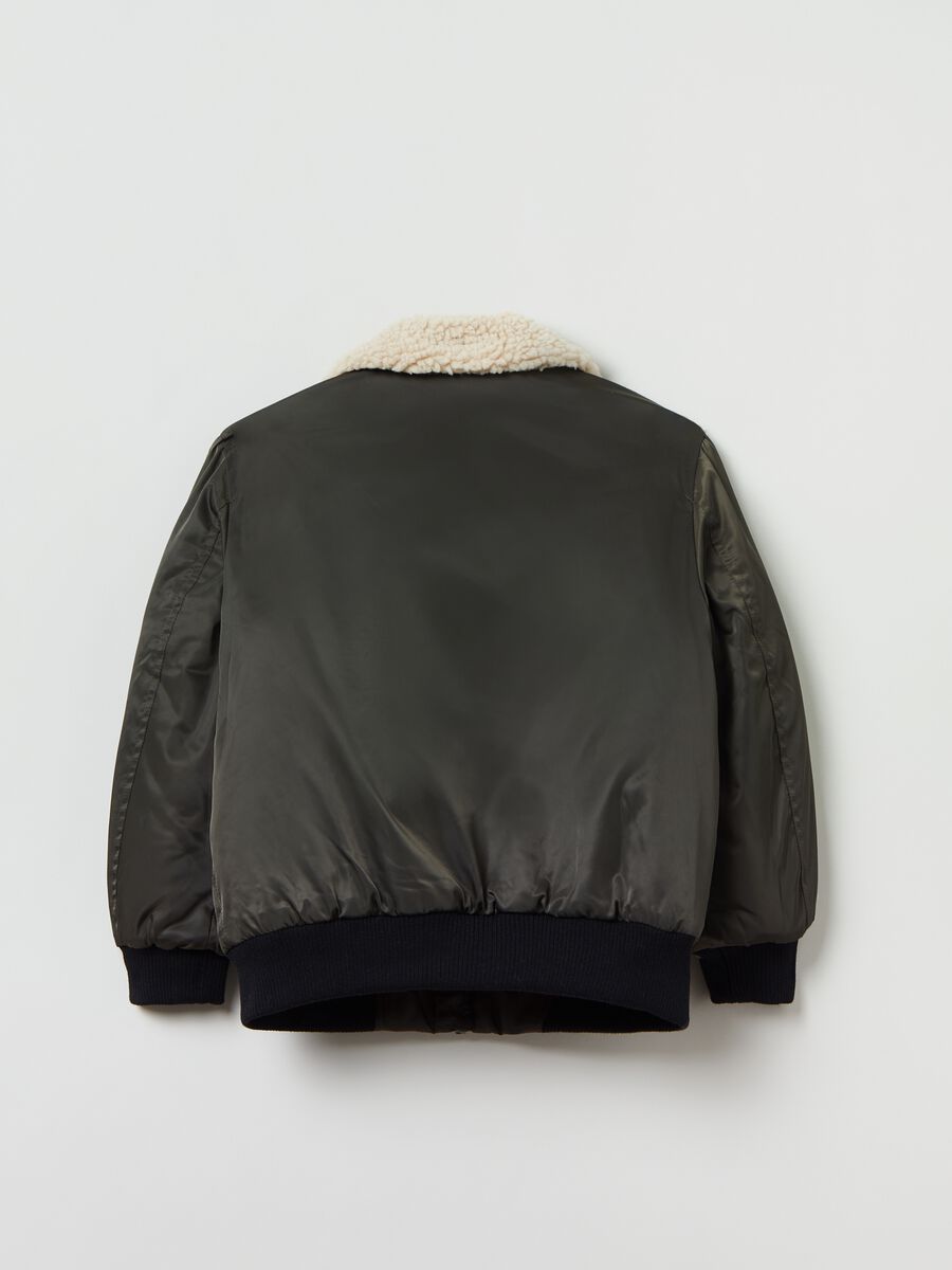 Bomber imbottito con colletto in sherpa_1