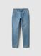Slim fit blue denim jeans_4