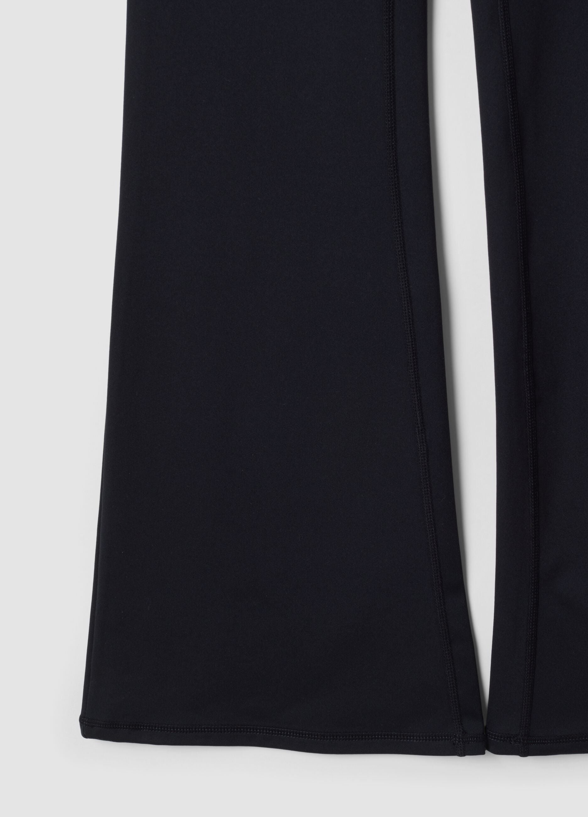 Leggings neri flare in tessuto elasticizzato traspirante ALTAVIA STUDIO