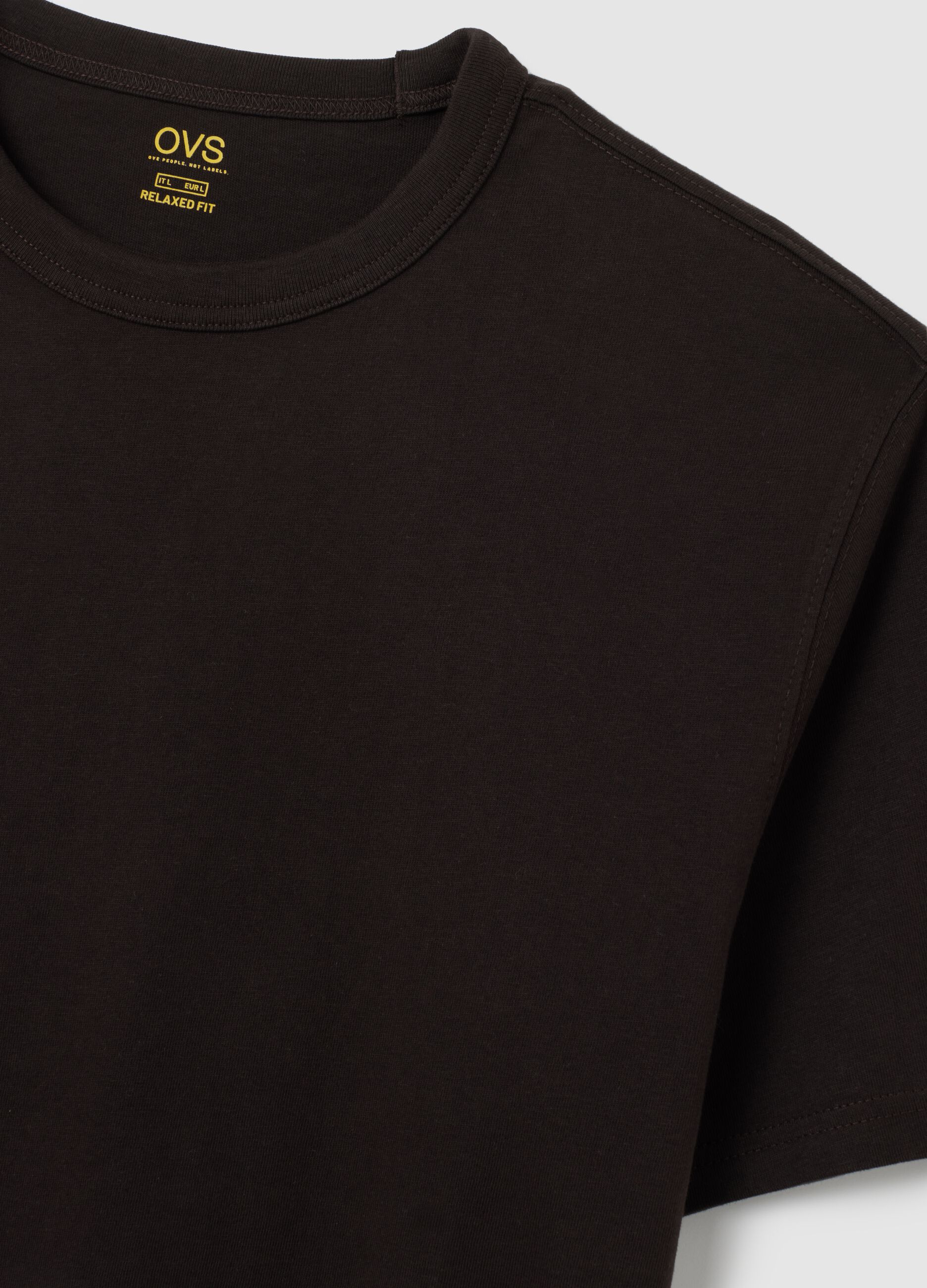Black Cotton T-Shirt