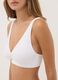 White stretch organic cotton triangle bra_3