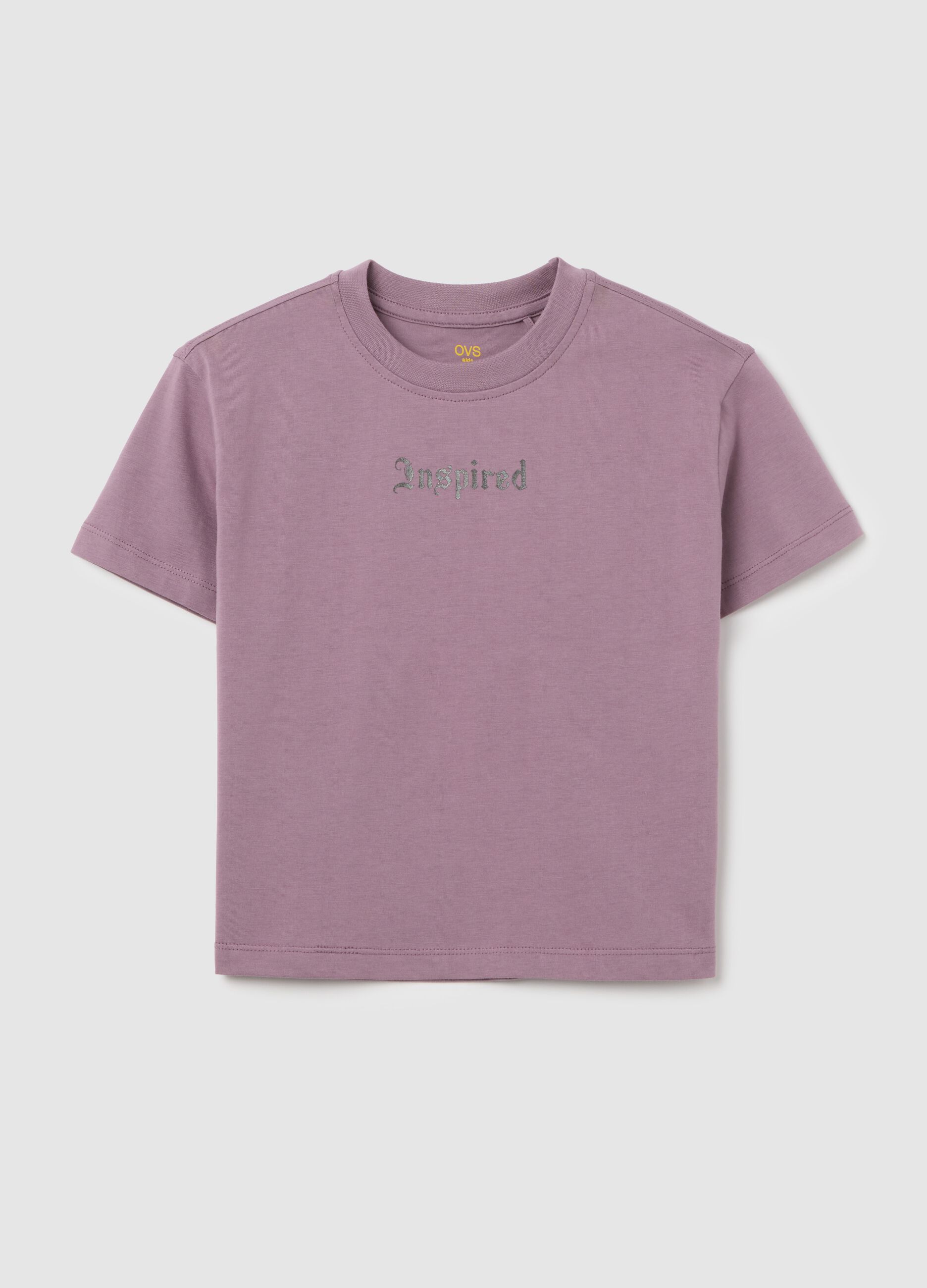 Purple T-shirt with butterfly prints OVS Kids
