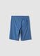 Boys&rsquo; light blue regular-fit shorts in pure organic cotton_4