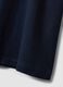 Blue pure cotton short-sleeve T-shirt_5