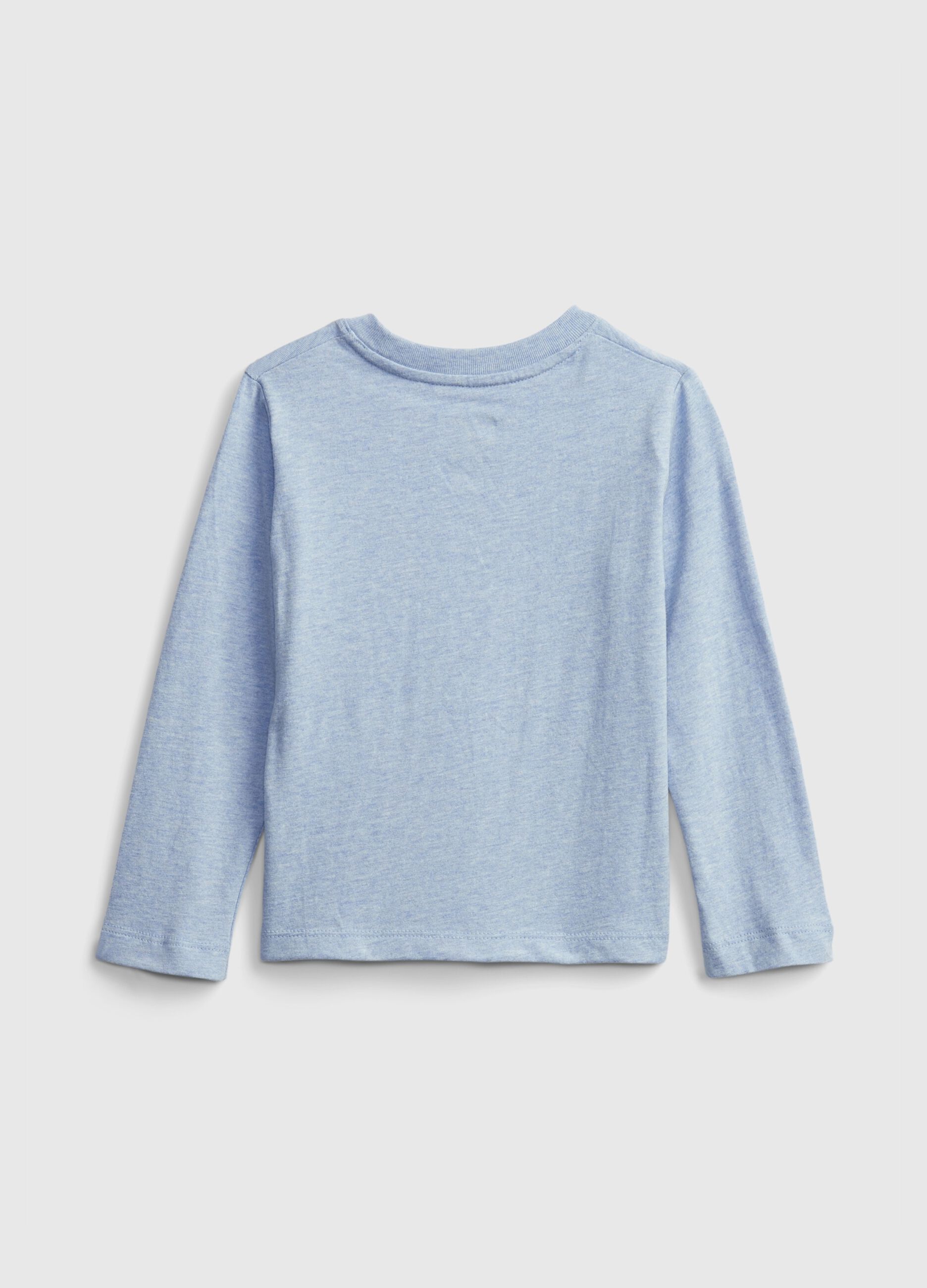 T-shirt a maniche lunghe con taschino
