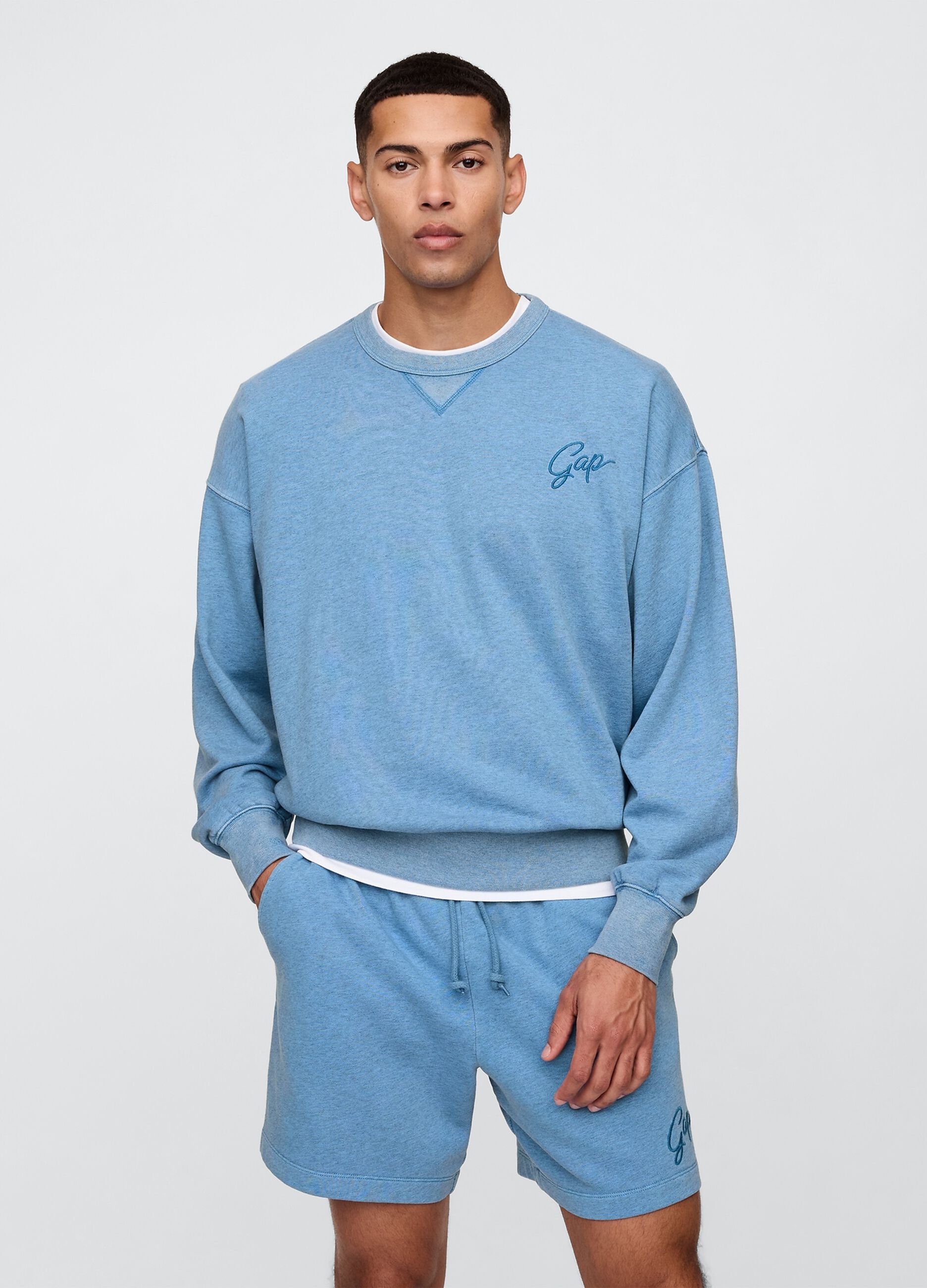 Gap Blue Sweatshirt in Mixed Fabric