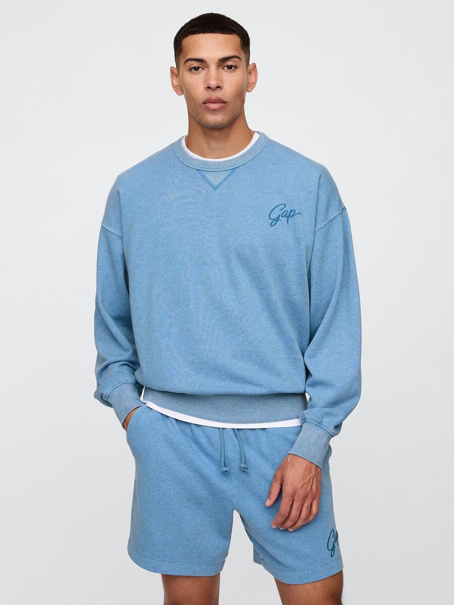 Gap Blue Sweatshirt in Mixed Fabric_0