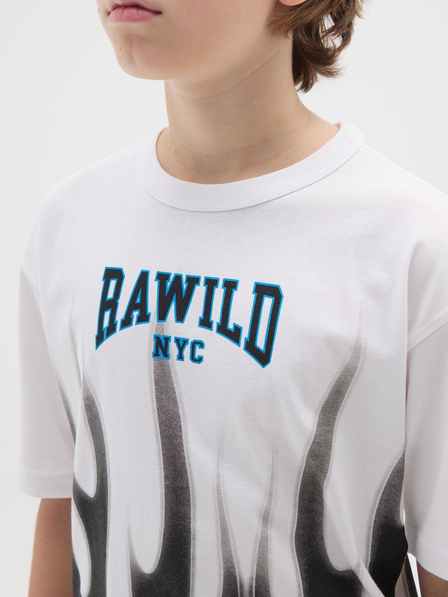 Children's multicolour cotton T-shirt regular fit with print_2