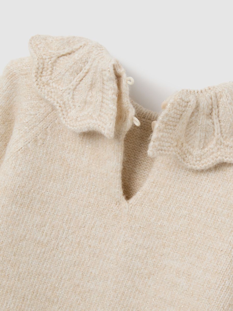 Regular Fit Beige Children's Jumper_3