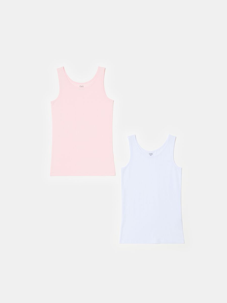 Two-pack organic cotton under vests_0