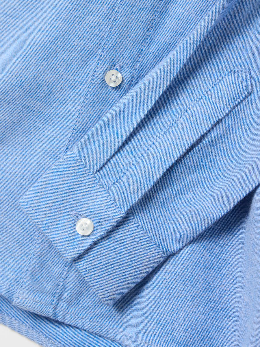 Oxford cotton shirt with pocket_2