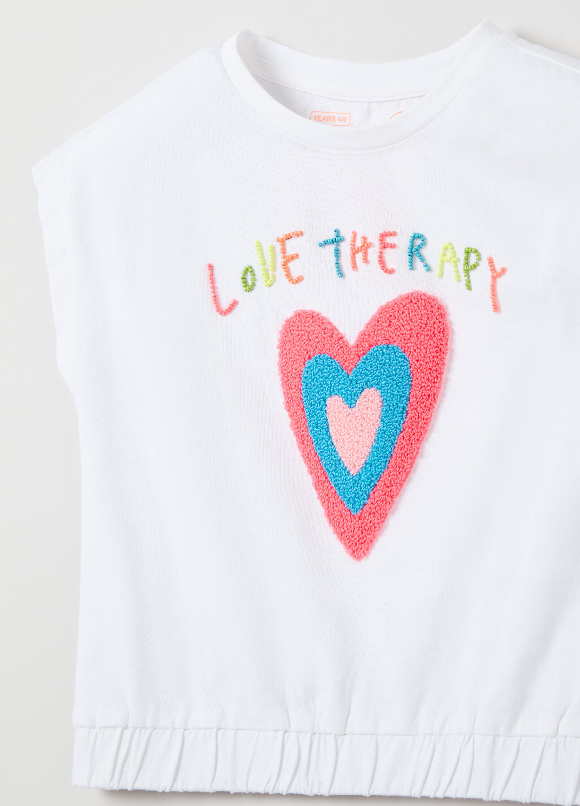 T-shirt con applicazioni Love Therapy_2