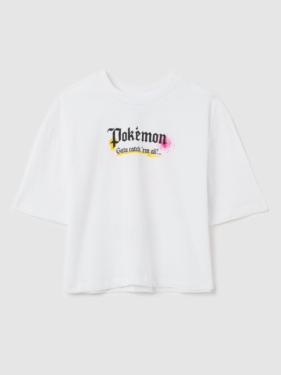 Over-fit T-shirt with Pokémon print_3