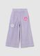 Girls' purple wide leg trousers_0