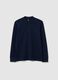 Boys' Blue Cotton Henley Shirt Regular Fit_3