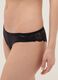 Black regular fit briefs with lace inserts_3