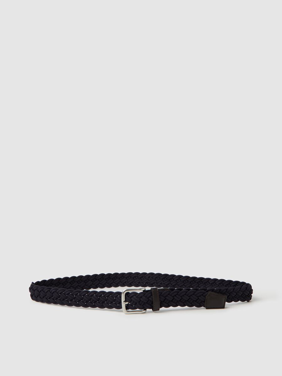 Blue woven belt_0