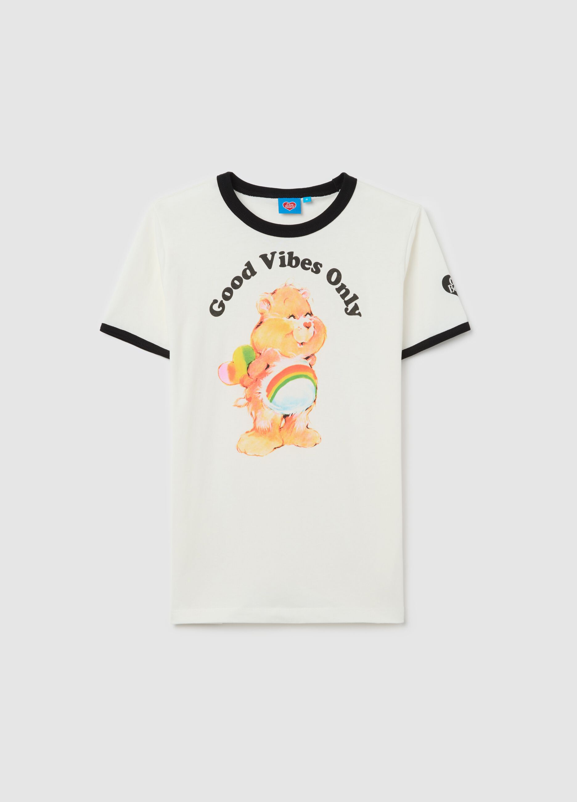 White T-shirt in cotton with Care Bears print