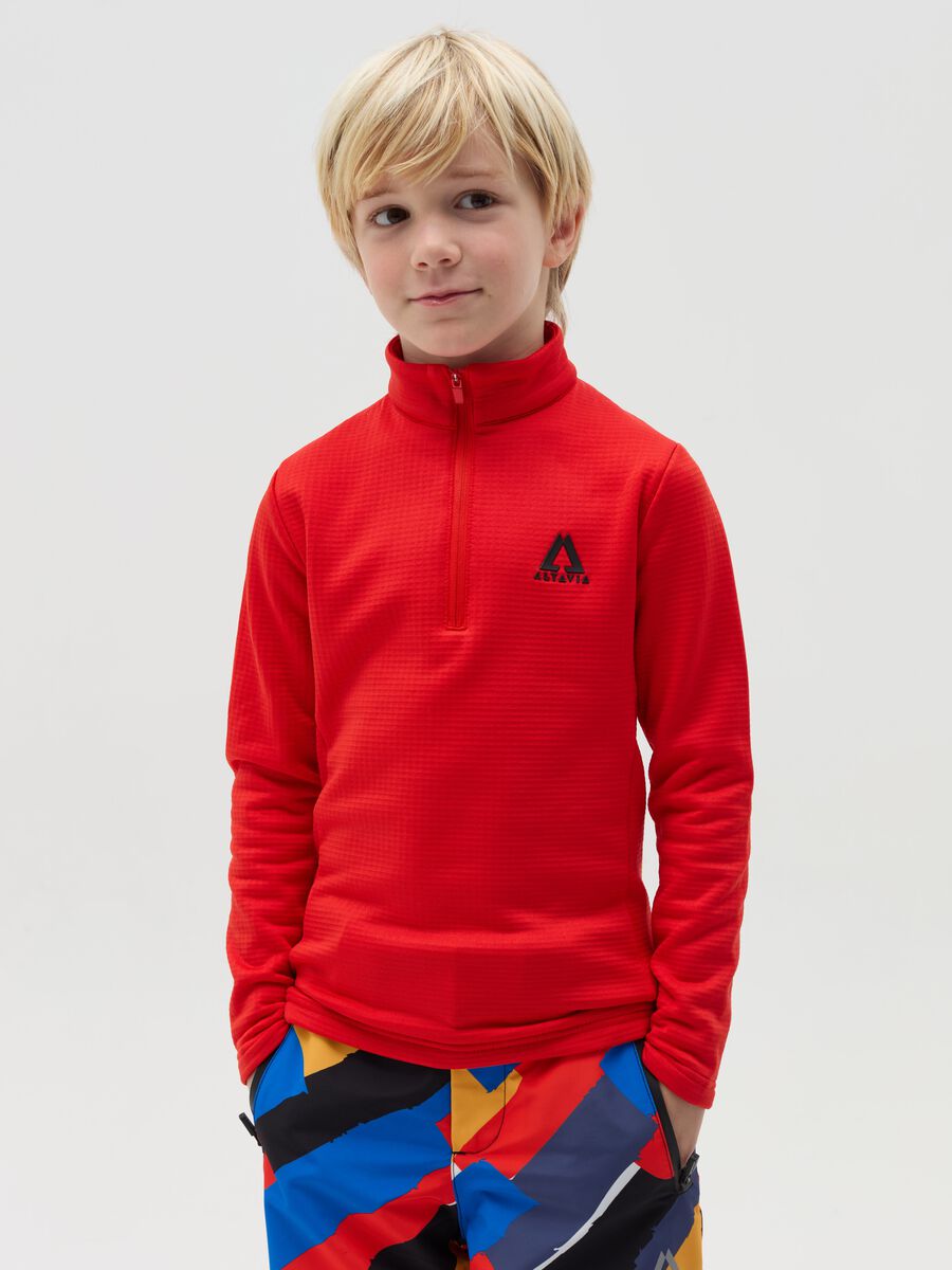Waffle pile half-zip ALTAVIA WITH DEBORAH COMPAGNONI_0