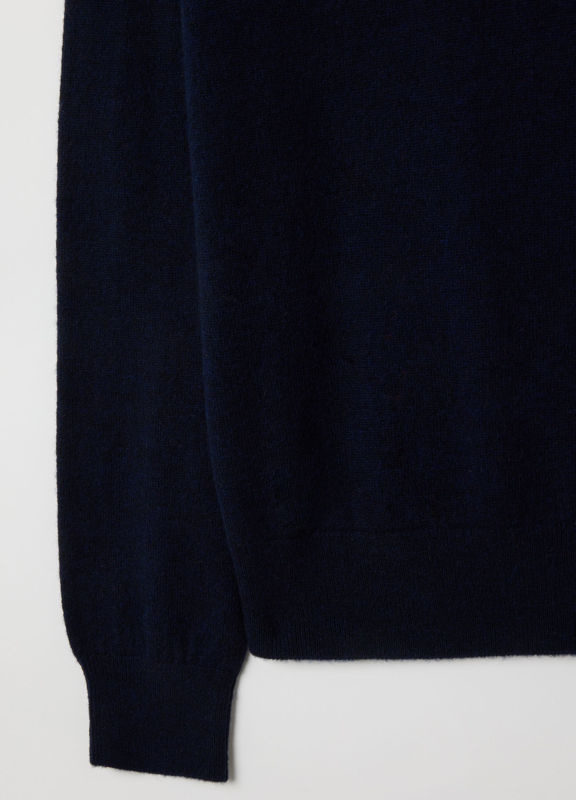 Blue pure wool regular fit sweater