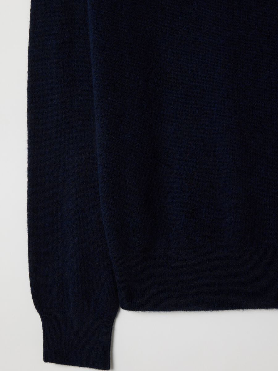 Blue pure wool regular fit sweater_1