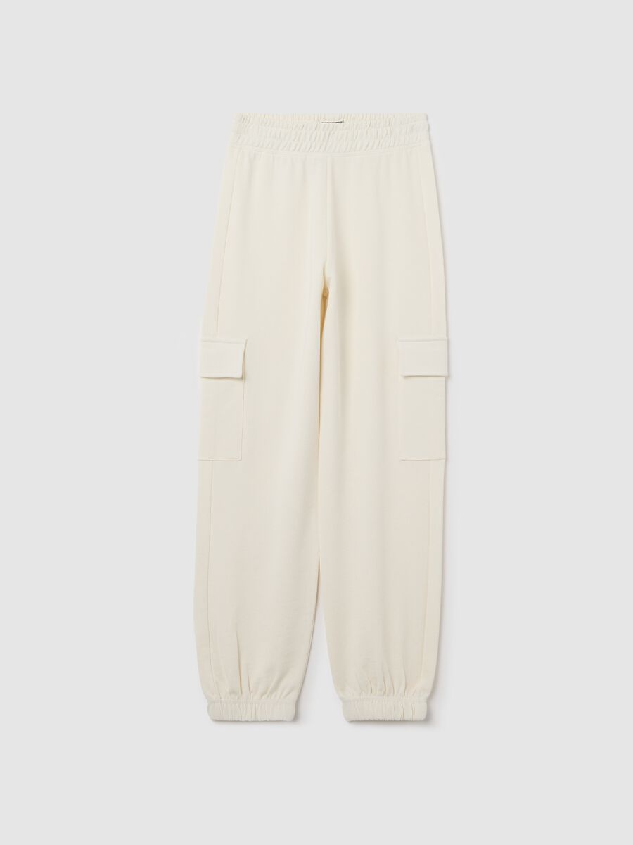 Cargo joggers with elasticated trims_0