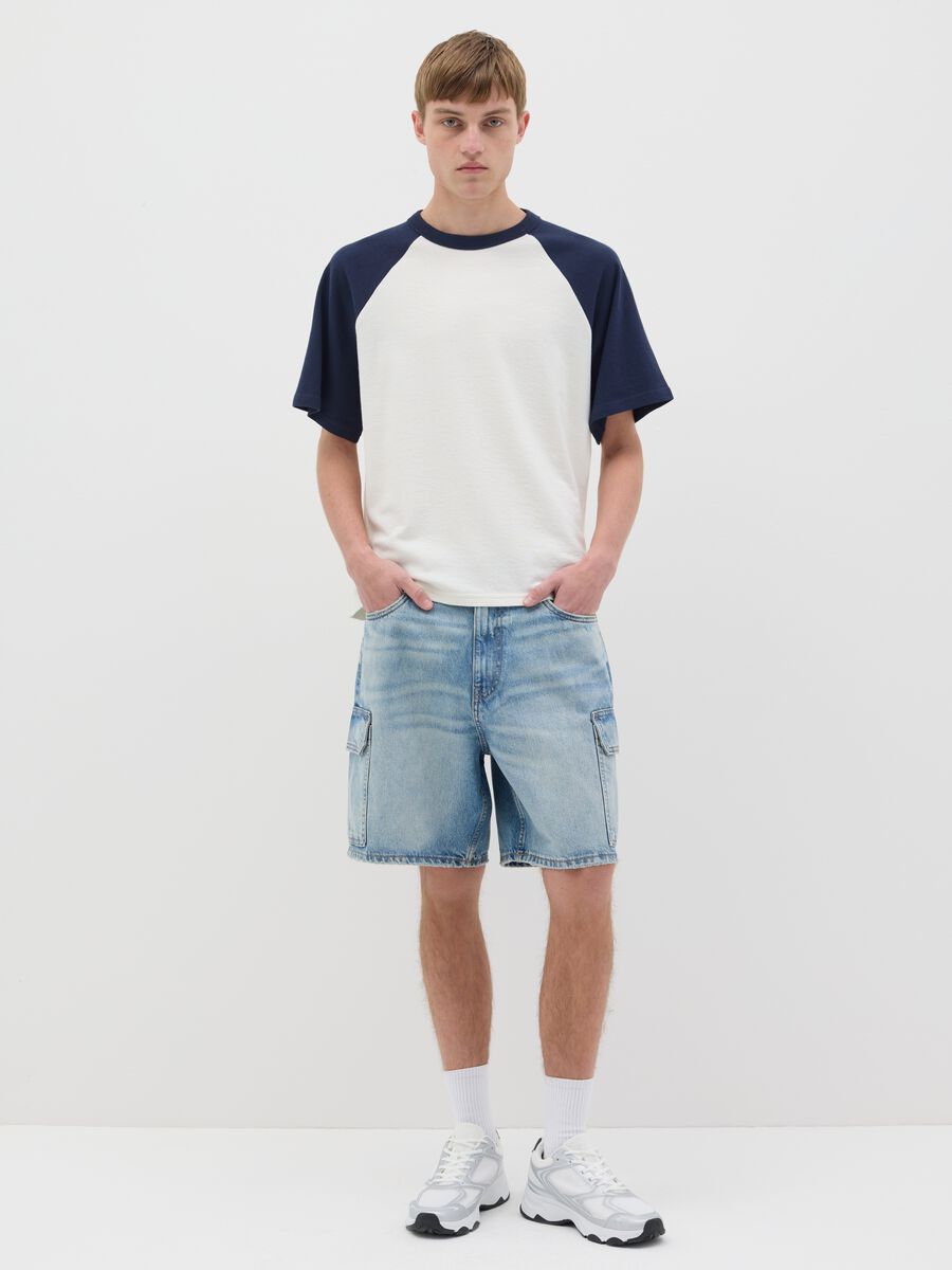 T-shirt in two-tone cotton_1