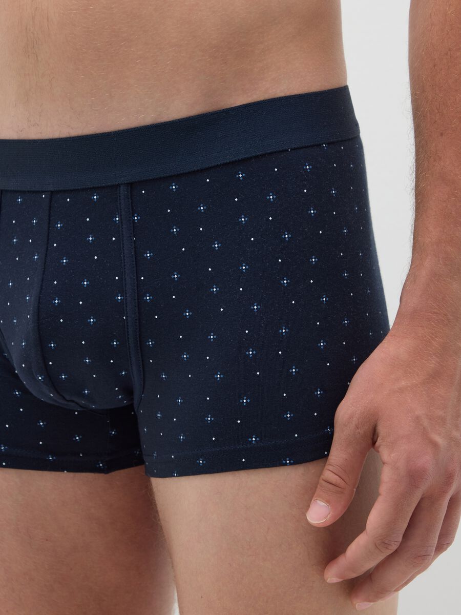 Tripack di boxer da uomo in misto cotone multicolor_2