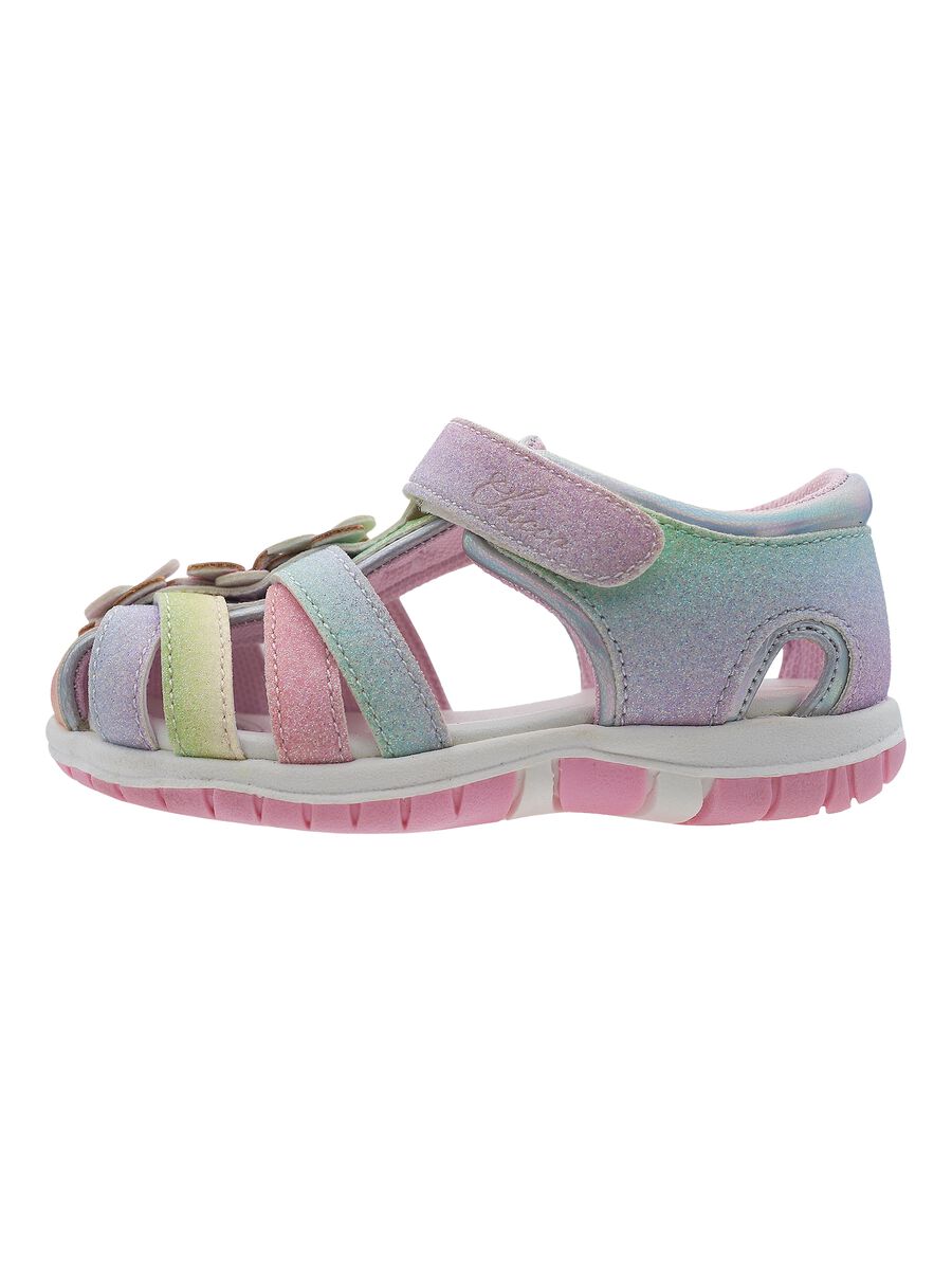 Multicolour girl sandals with velcro_0