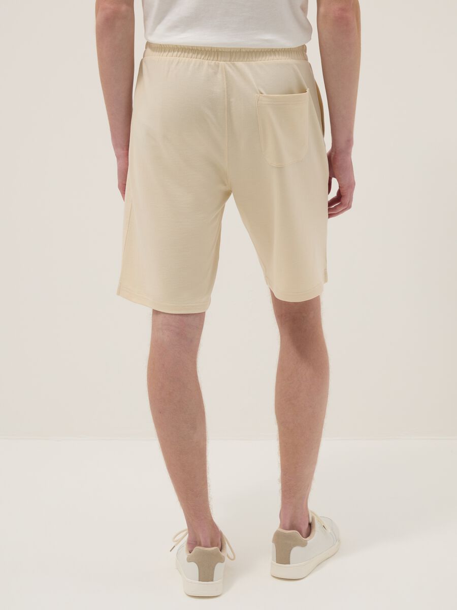 Bermuda in misto cotone beige regular fit_2