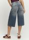 Blue pure cotton culotte jeans_2