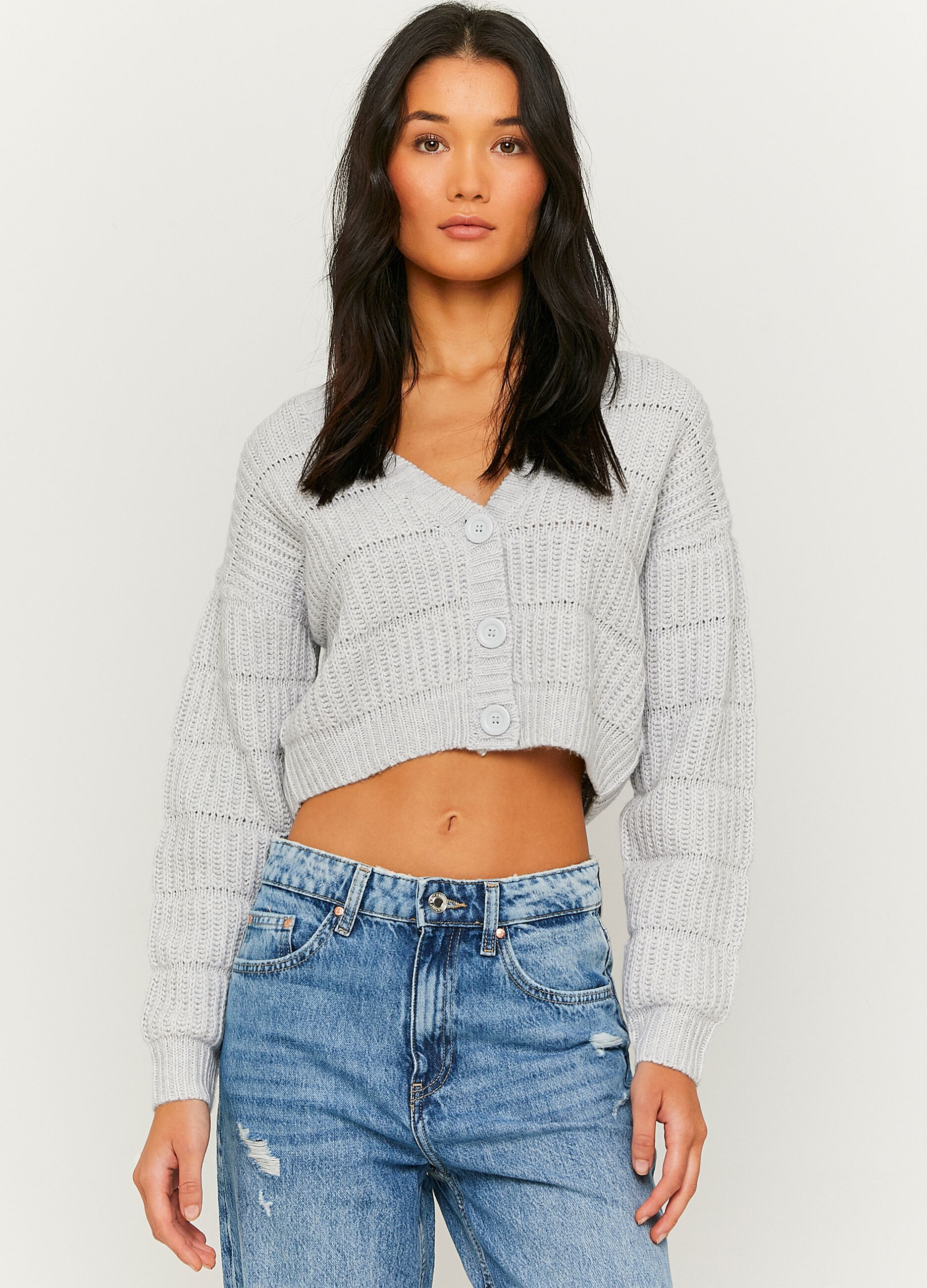 Cardigan cropped a coste