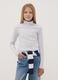 Grey marl organic cotton high-neck T-shirt_0