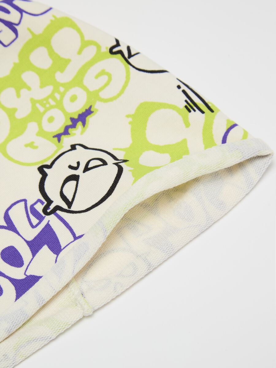 French terry hat with graffiti print_1