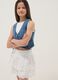 White pure cotton mini skirt_2