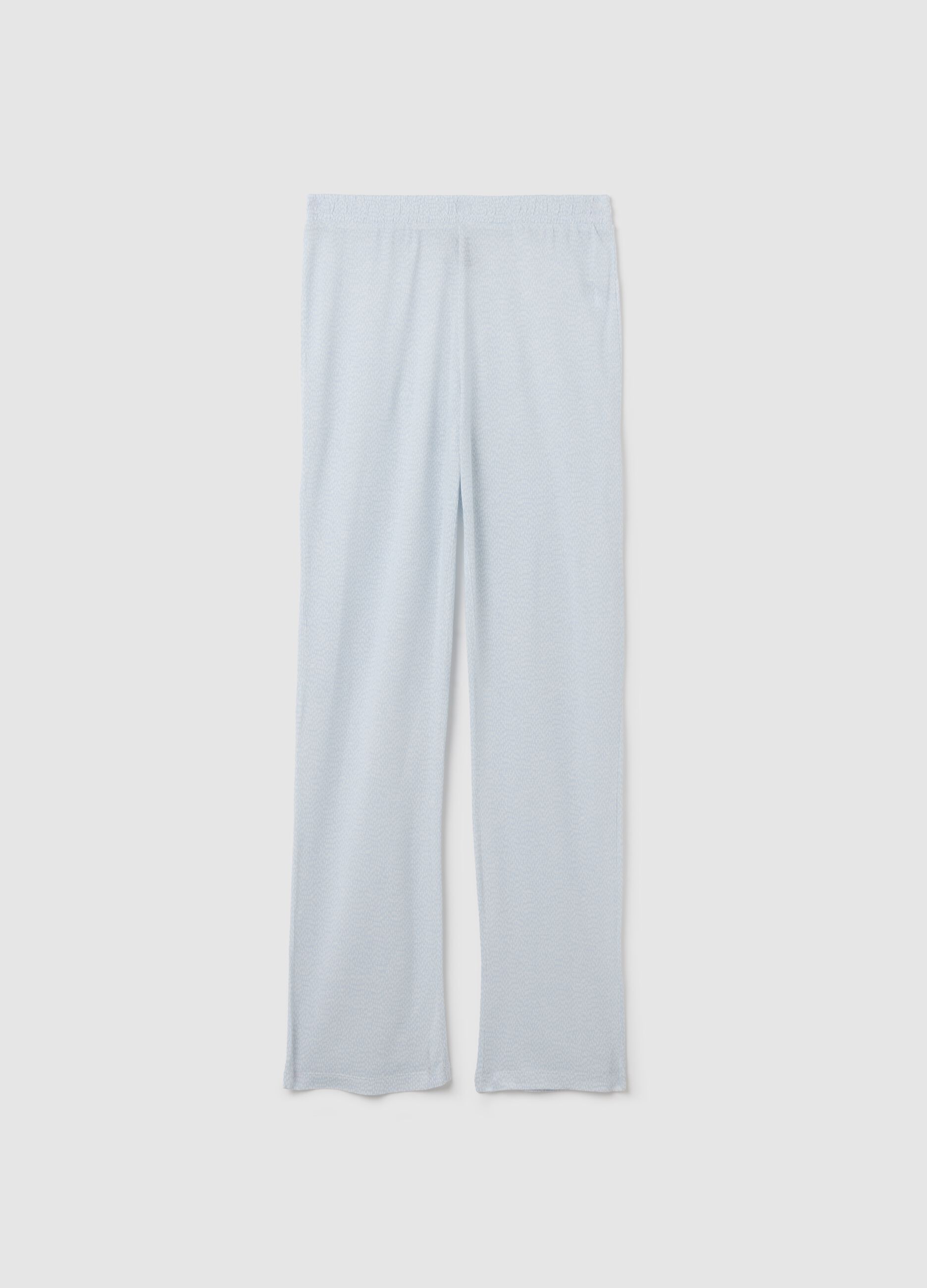 Pantaloni in puro viscosa multicolor regular fit