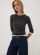 Grey cotton-blend crew-neck T-shirt_0