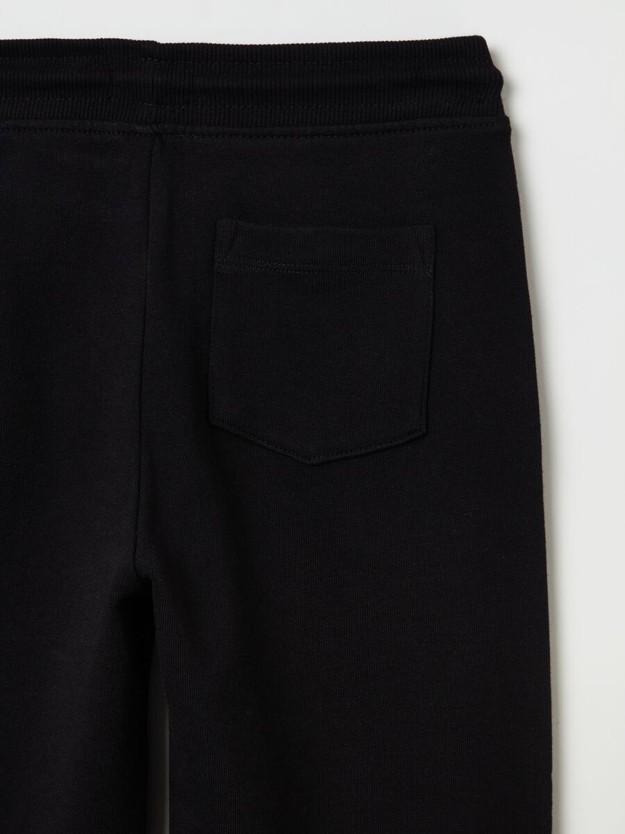 Fitness joggers in cotton with drawstring_1