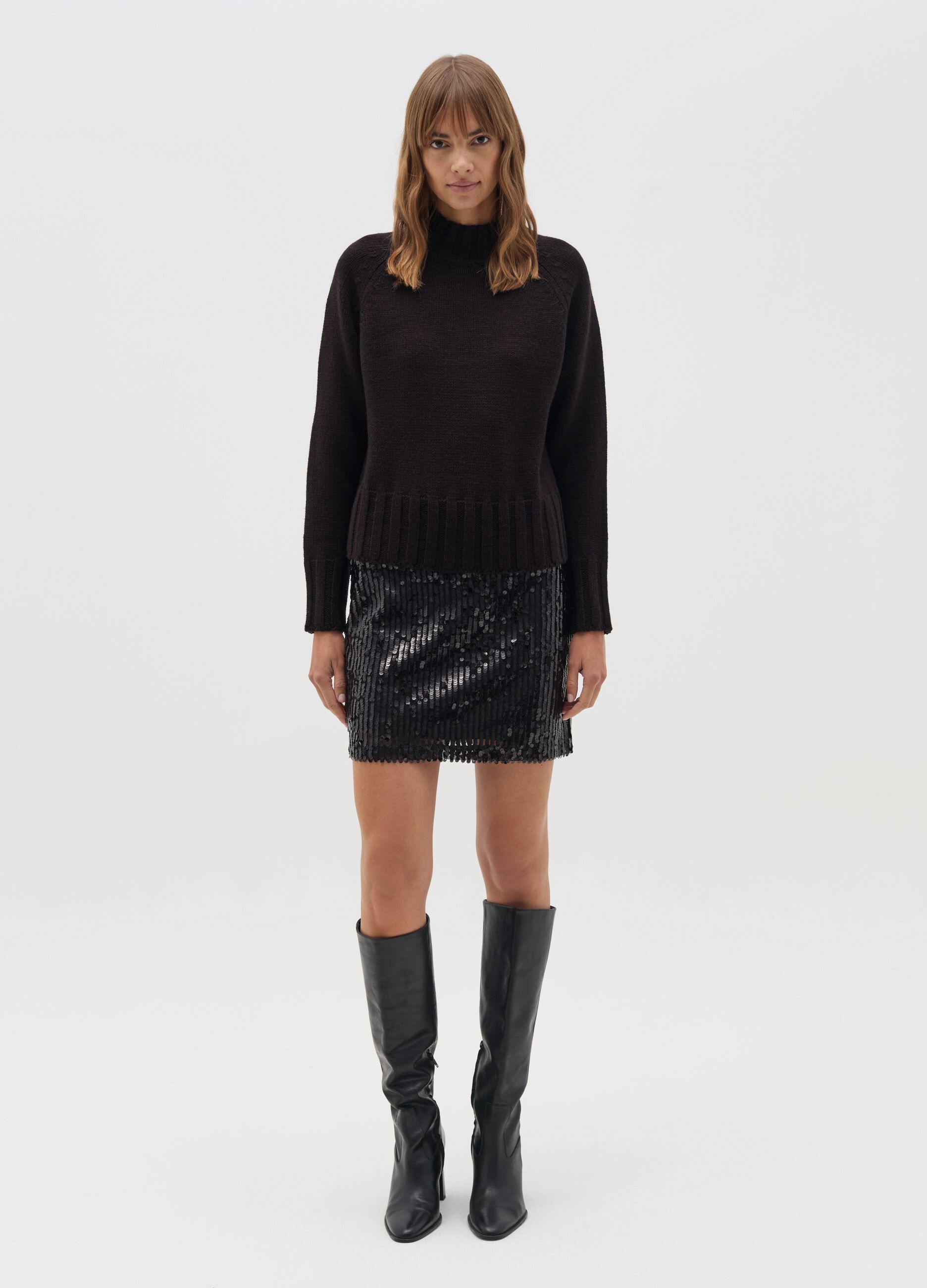 Minigonna Gonne Tubino Nere Gonne Tubino Ovs Gonna Paillettes Ovs