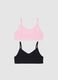 Bipack reggiseni in cotone elasticizzato multicolor da ragazza_1