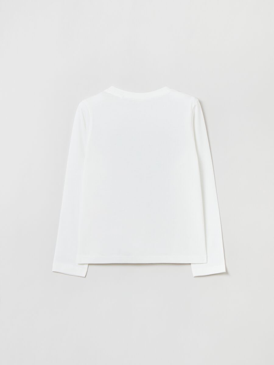 T-shirt a maniche lunghe con stampa_1