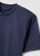 Blue pure cotton relaxed fit T-shirt_5