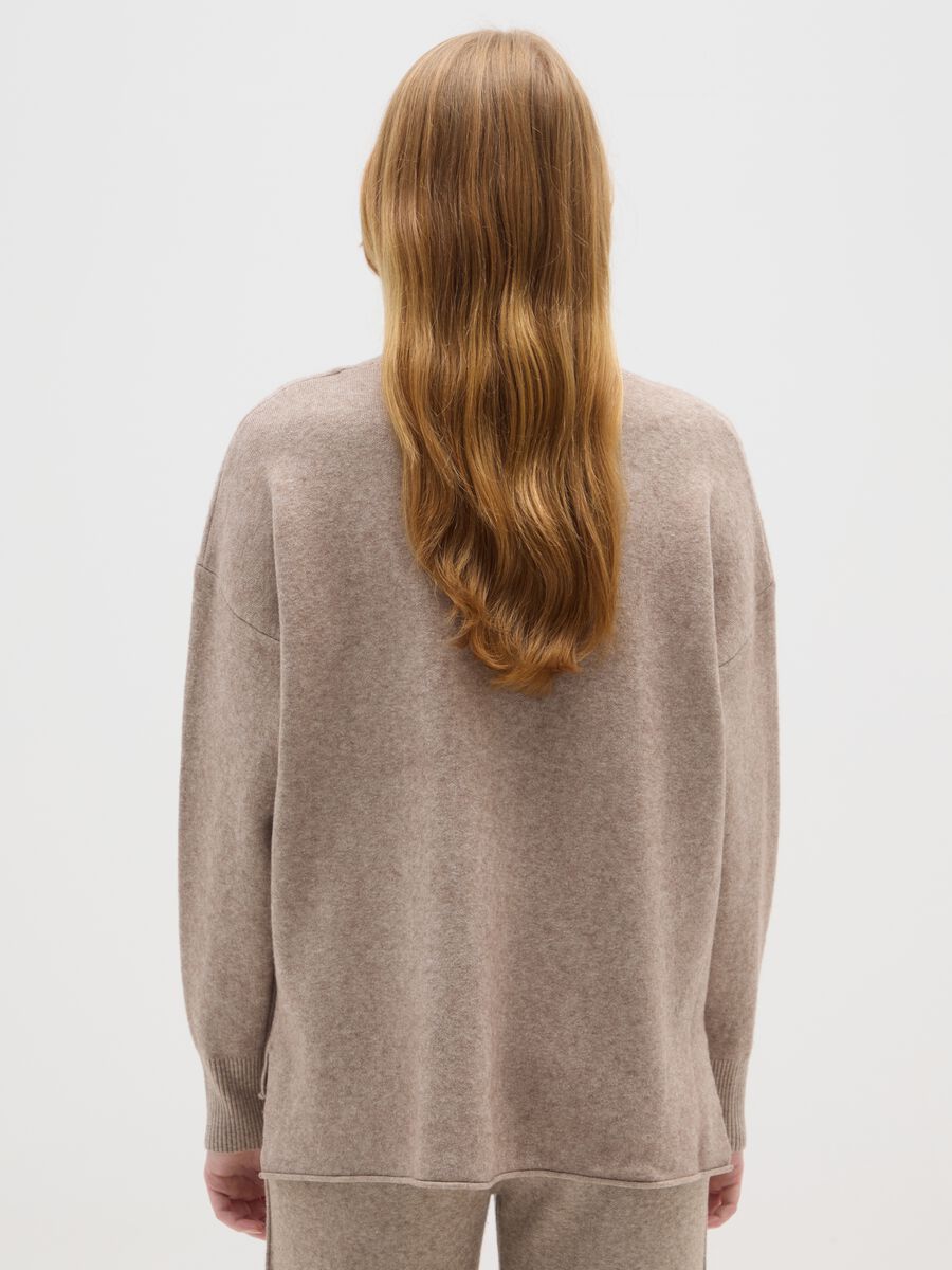 Beige regular fit jumper_2