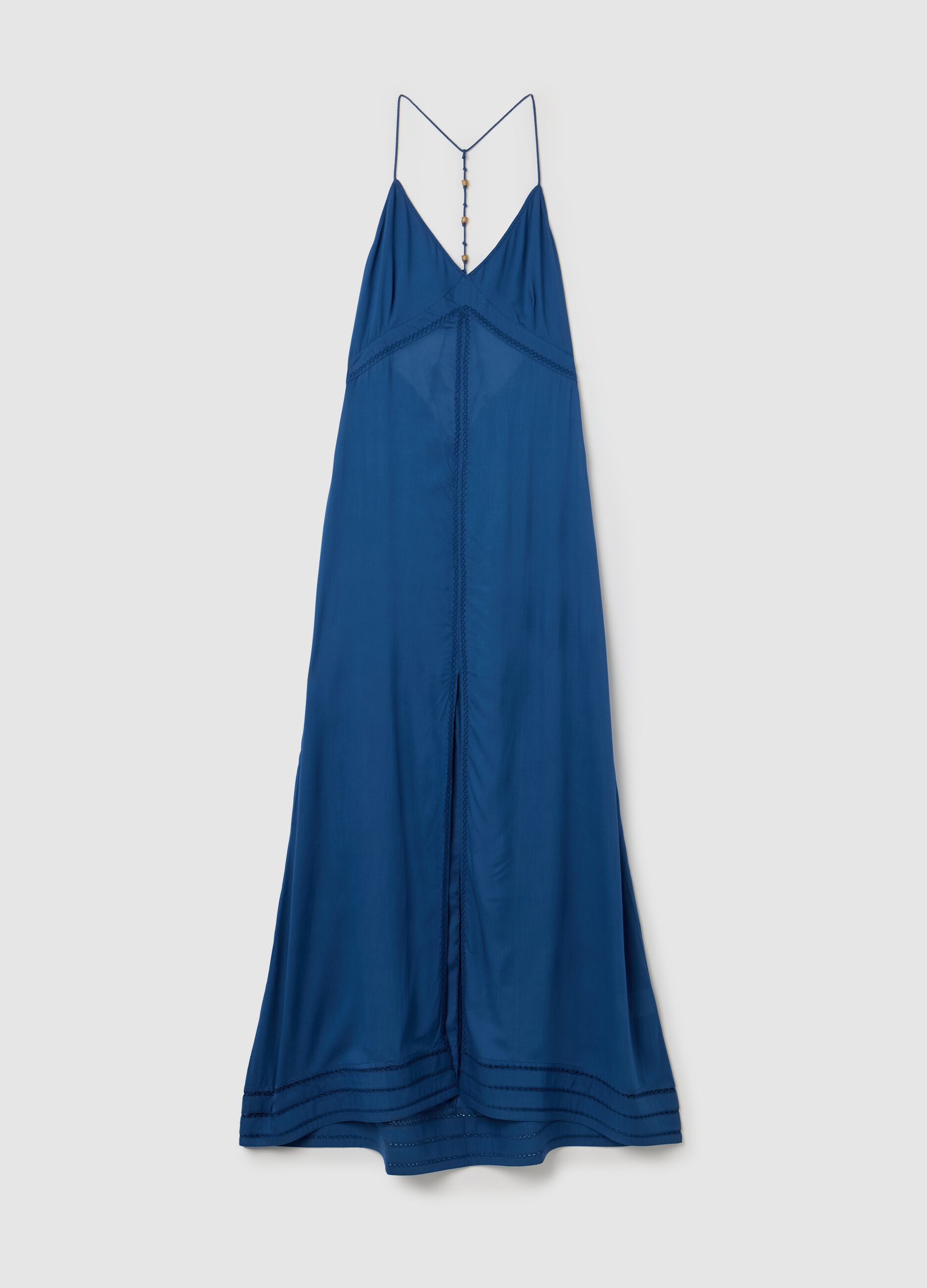 Long viscose beach cover-up dress