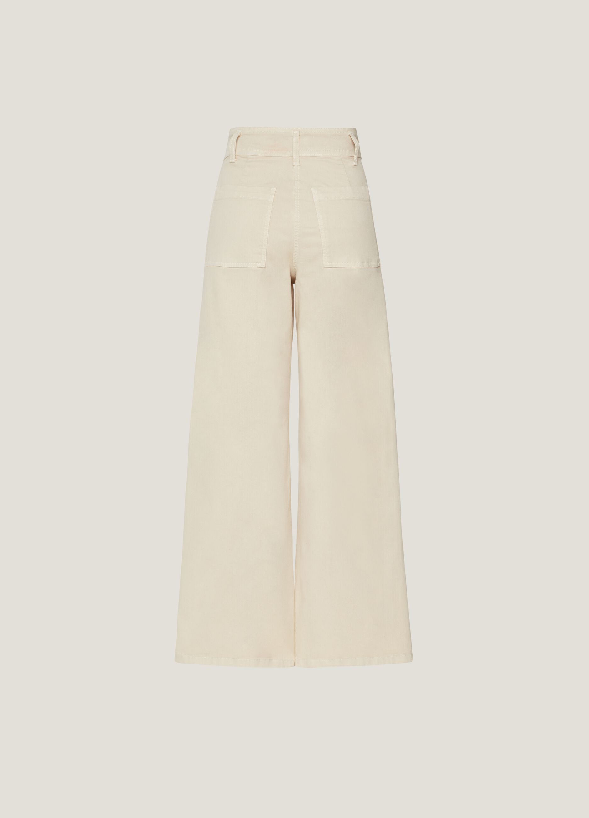Jeans wide leg in cotone stretch_4