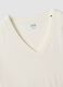 White stretch viscose T-shirt, regular fit_5